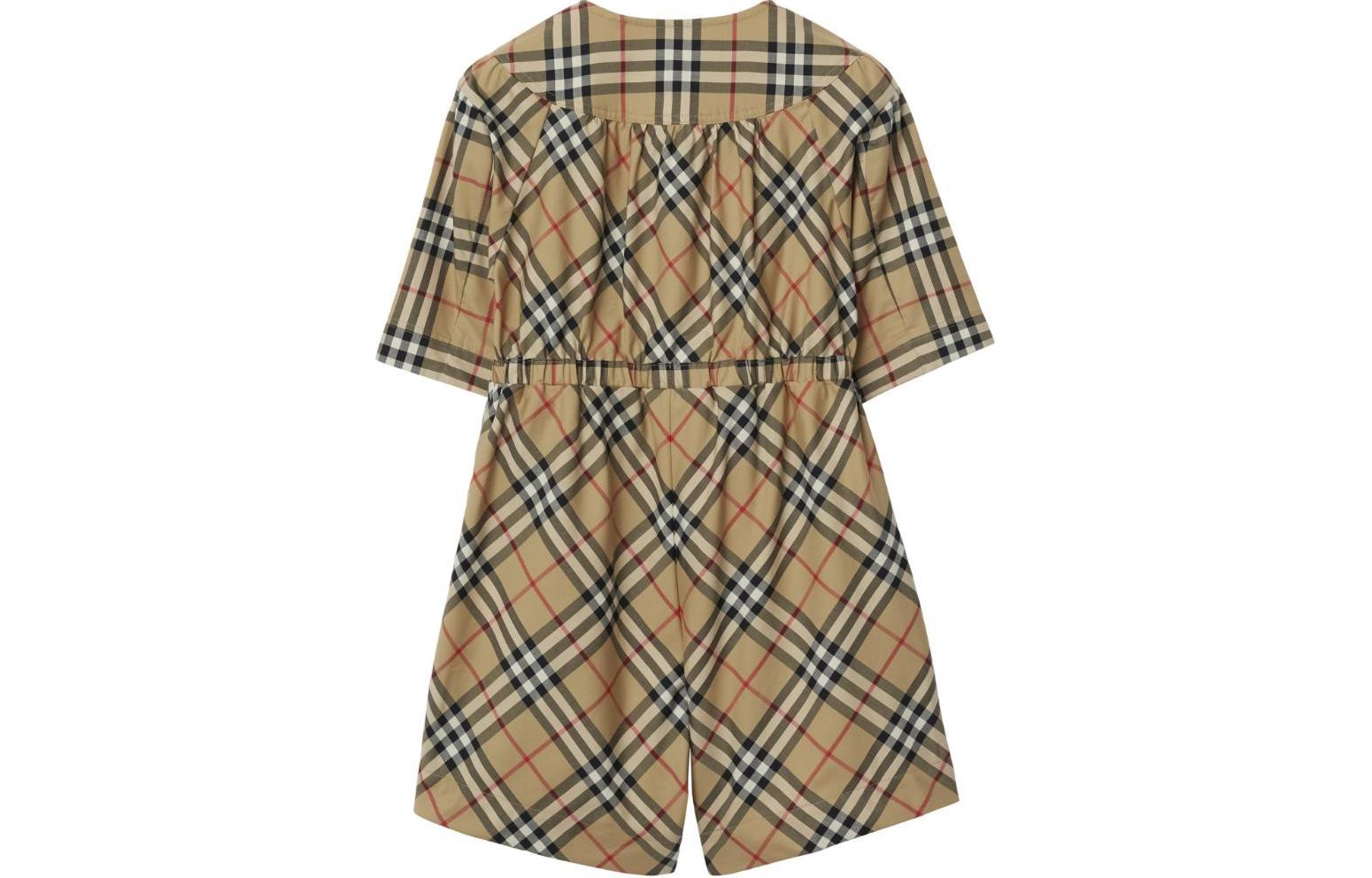 Детский комбинезон Burberry (бежевый) — фото 2