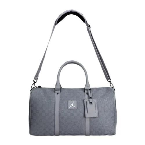 Jordan Checkerboard Jacquard Fabric Monogram Bag, Luggage Bag, Bucket Bag, Shoulder Bag Unisex White
