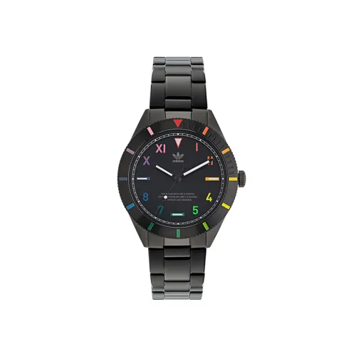 Adidas Originals FASHION Wrist Watches Quartz Movement Stainless Steel Strap Black Dial Women's Watch