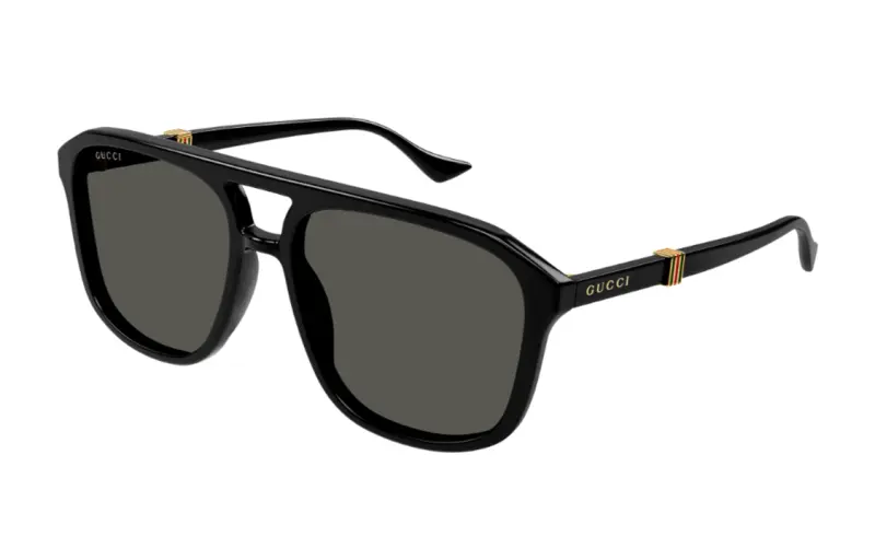 GUCCI Running Web Aviator Sunglasses