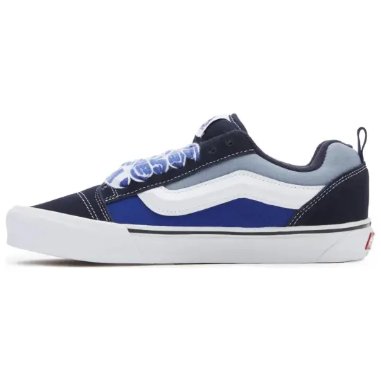 Vans Knu Skool Skateboarding Shoes Unisex Low-top Blue/white