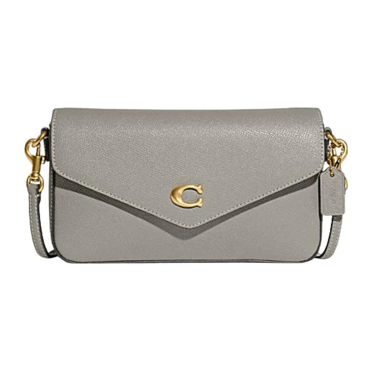 COACH Wyn Cow Leather Crossbody Bags Small Women's Gray
