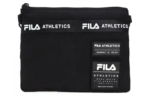 FILA Fabric Crossbody Bag, Shoulder Bag Unisex Black
