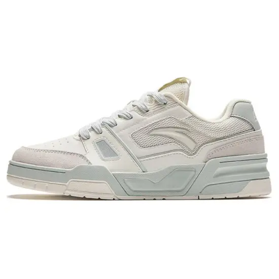 Anta Flame 5 Slip Resistant Low Top Skateboard Shoes Women's Beige Green