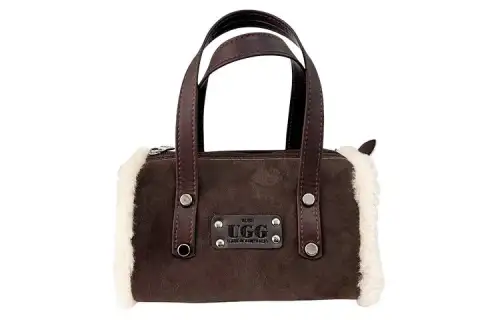UGG Sheepskin One Shoulder Handbag Medium Women's Chocolate