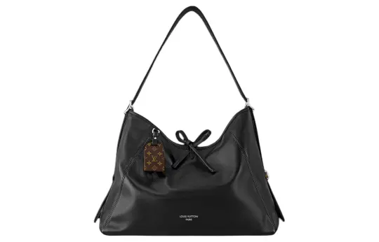 LOUIS VUITTON Carryall Dark MM Letter Logo Съемный регулируемый плечевой ремень Darth Vader Сумка для покупок из овечьей кожи Большая сумка Сумка на руку Сумка на плечо Средняя Жен. Черный