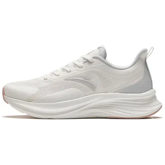ANTA Running Shoes Women's Low-Top Papyrus White/Maio Gray