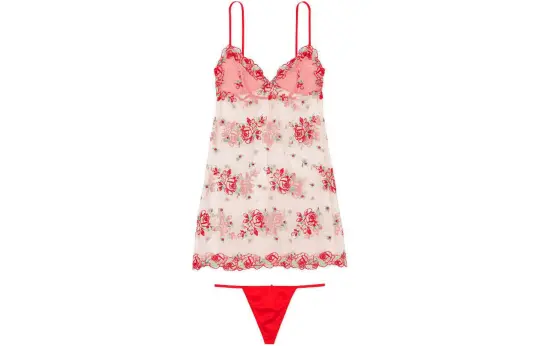 Victoria's Secret Underwear Set Women's Nude Floral
