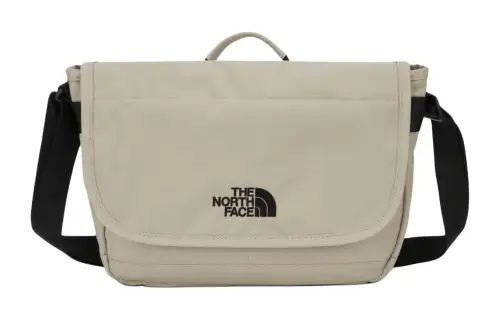 THE NORTH FACE 5.1L Messenger Crossbody Bag, Shoulder Bag, Outdoor Bag Polyester Light Beige Unisex