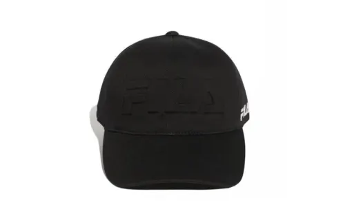FILA Cotton, Polyurethane Baseball Caps Unisex Black
