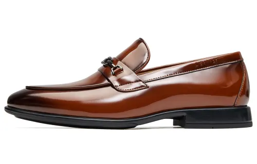 Qianbaidu C°BANNER cow leather business versatile commuting office formal leather shoes men's brown