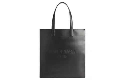 Balenciaga DUTY FREE Cow Leather Tote Bag, Shopping Bag, Handbag Women's Black