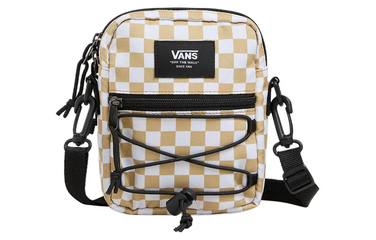 Vans Polyester Shoulder Bag, Crossbody Bag Regular Unisex Brown