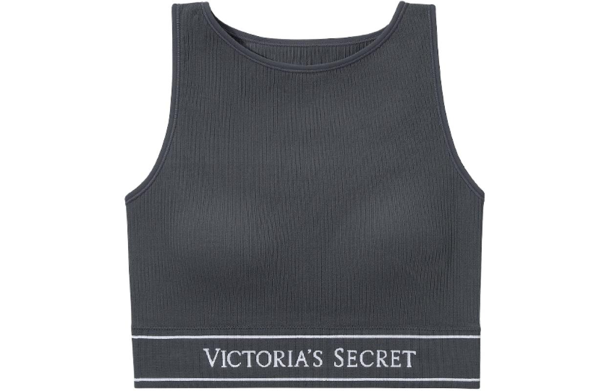 Женский спортивный топ Victoria's Secret Круглый ворот (серый)