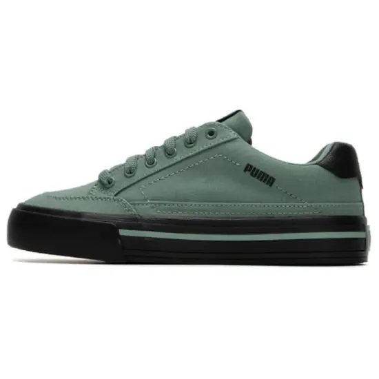 PUMA Court Classic Vulc Durable Lightweight Cushioning Low Top Skateboard Shoes Unisex Green Black