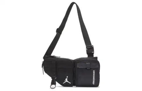 Jordan Polyester Crossbody Bag, Sling Bag, Fanny Pack Regular Unisex Black