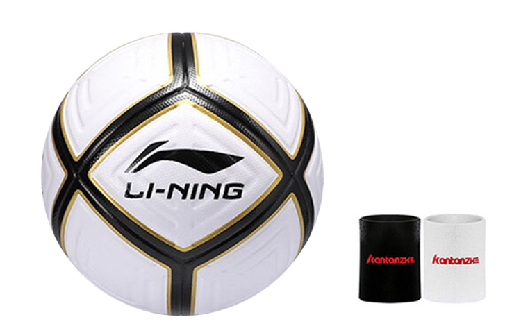 Li Ning Size 4 Soccer Ball TPU Unisex Black White