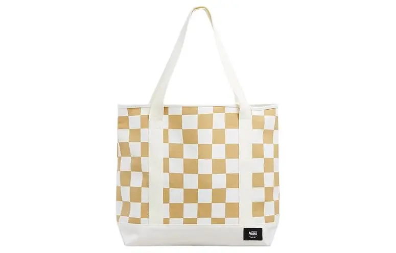 Vans Cotton Tote Bag, Shopping Bag, Handbag Regular Unisex Brown
