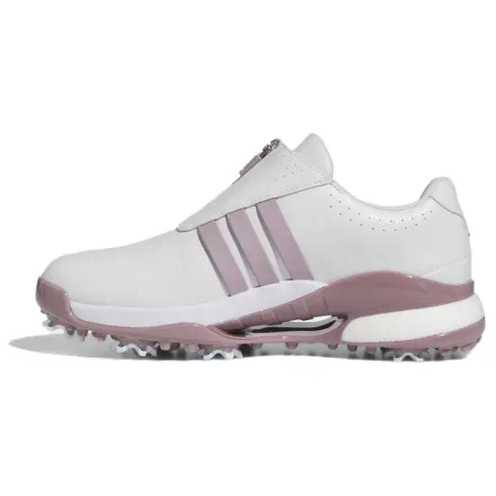 Adidas Tour360 Cushioning Wear-Resistant Low-Top Golf Shoes Women's Purple White