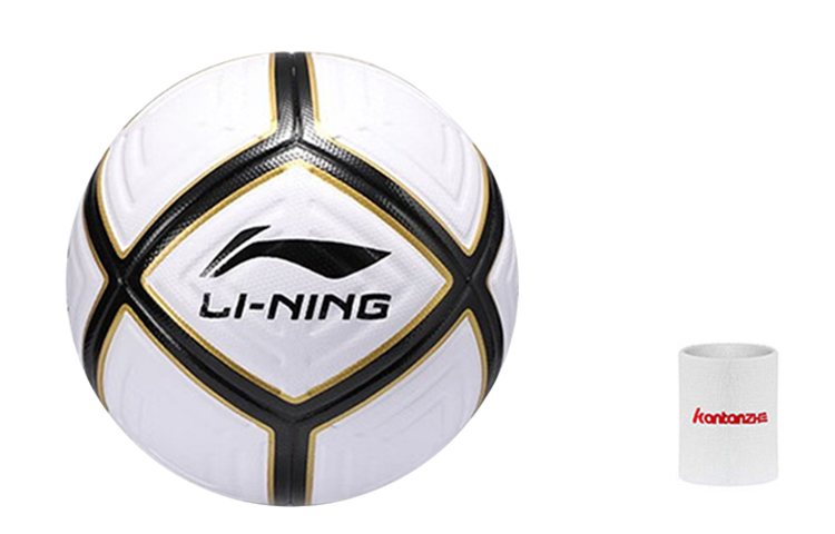 Li Ning Size 4 Soccer Ball TPU Unisex Black White