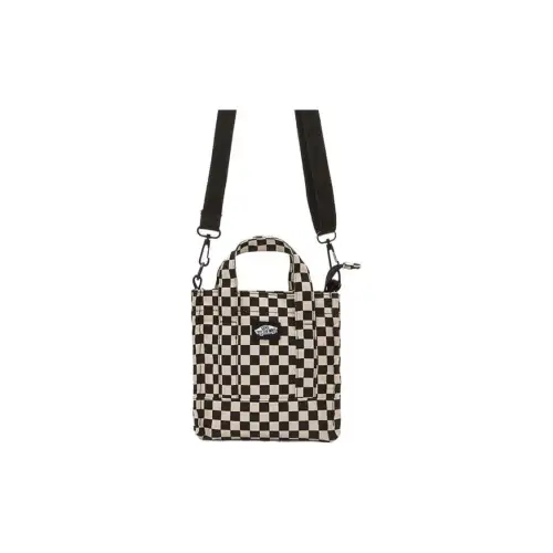 Vans Cotton Tote Bag, Shopping Bag, Handbag, Shoulder Bag, Crossbody Bag Regular Women's Black White Checkerboard