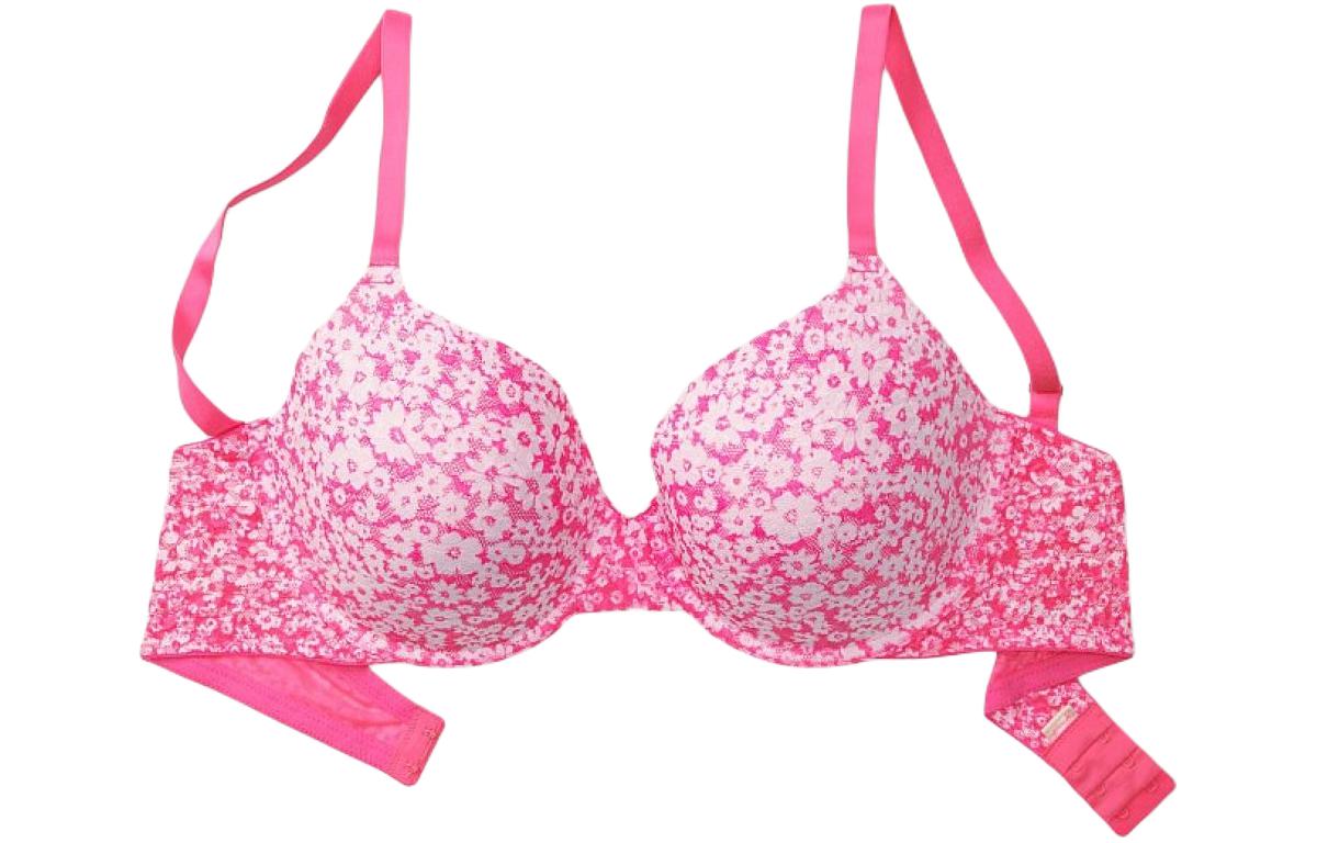 Женский бюстгальтер Victoria's Secret (розовый с принтом)