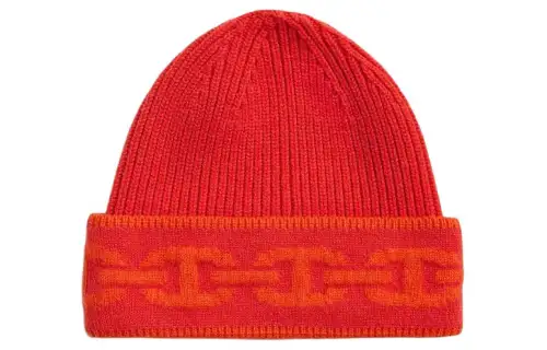 HERMES Cashmere Beanies Women's Red