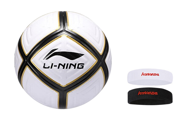 Li Ning Size 4 Soccer Ball TPU Unisex Black White