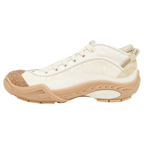 FENDI Monogrammed Panel Lace Up Sneakers