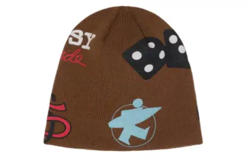Stussy Acrylic Beanies Unisex Brown