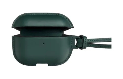 HERMES Flap Closure Swift Leather AirPodsPro Protective Shell Earphone Case Unisex Green