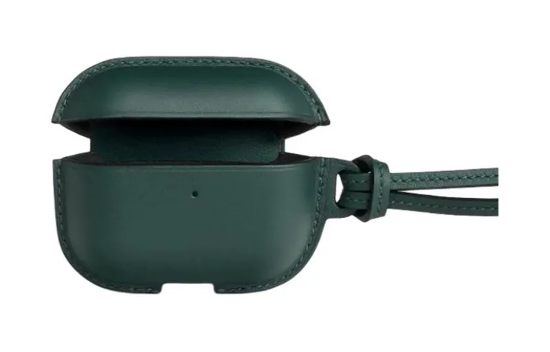 HERMES Flap Closure Swift Leather AirPodsPro Protective Shell Earphone Case Unisex Green