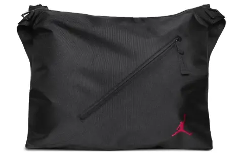 Jordan Polyester Messenger Bag, Shoulder Bag, Crossbody Bag Regular Unisex Black