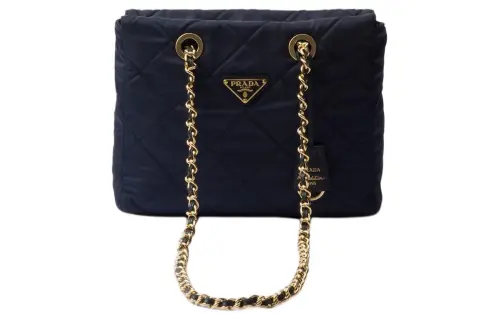 PRADA Fabric Crossbody Bag, Shoulder Bag Women's Marine Blue