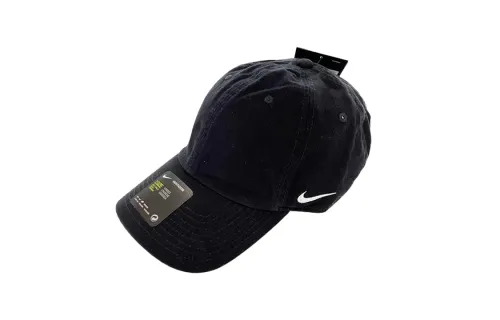 Nike Cotton Baseball Caps Unisex Black