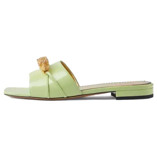 GUCCI Slide Slippers Women's Green
