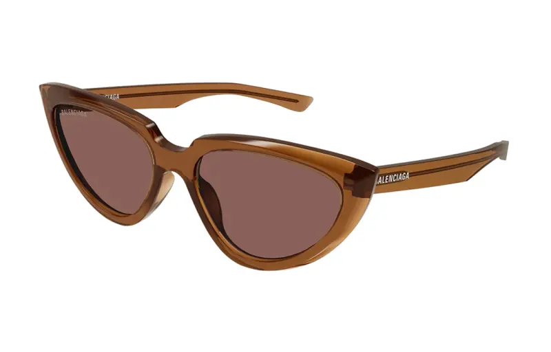 Balenciaga Cat Eye Sunglasses Women's Brown