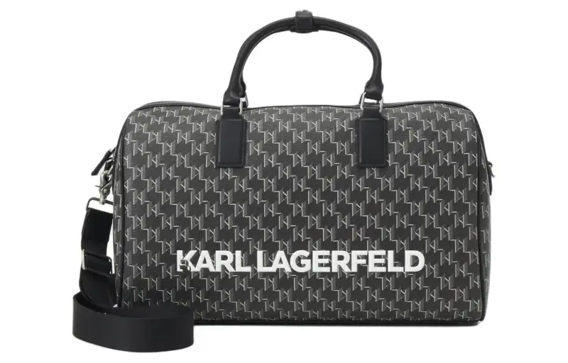 KARL LAGERFELD / Karl Lagerfeld Jeans Polyurethane Shoulder Bag, Crossbody Bag, Handbag, Travel Bag Regular Men's Black