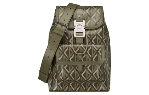 DIOR Hit The Road Canvas Crossbody Bag, Shoulder Bag Women's Khaki