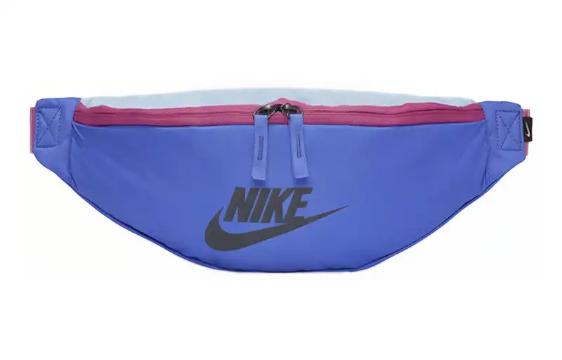 Nike Polyester Crossbody Bag, Fanny Pack Regular Unisex Light Blue
