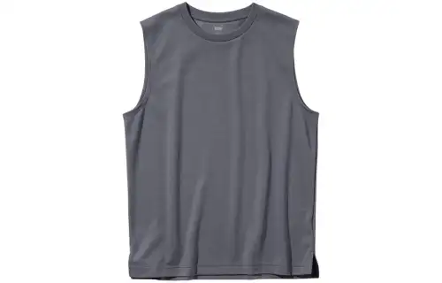 UNIQLO Tank Top Unisex Asphalt Gray