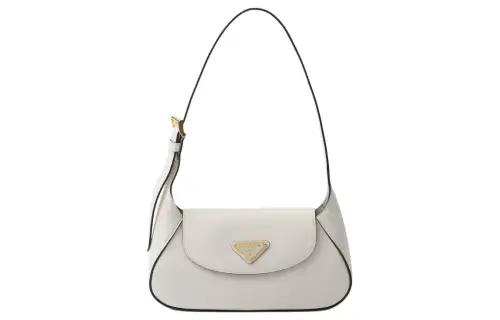 PRADA Leather Handbag, Shoulder Bag Women's White
