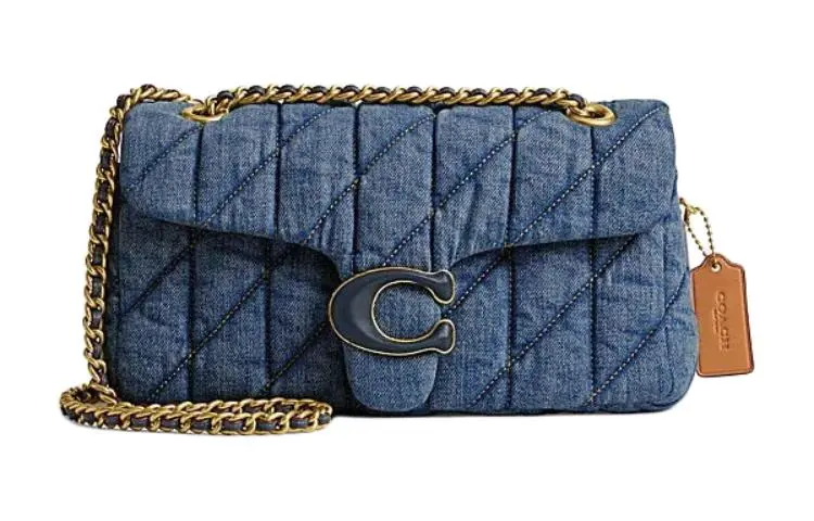 COACH Tabby Fabric Crossbody Bag, Shoulder Bag Medium Women's Indigo