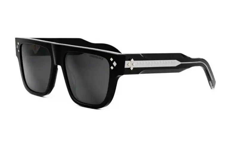 DIOR Square Sunglasses Unisex Black