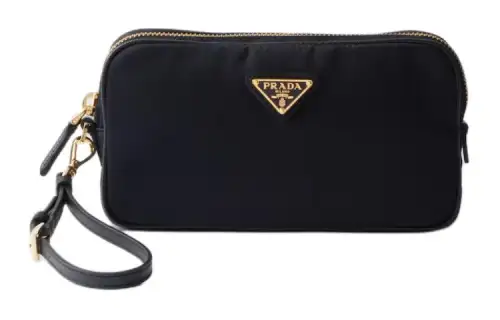 PRADA Re Edition Recycled Nylon Clutch Women's Marine