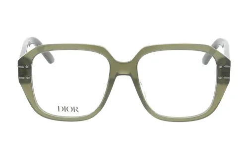 DIOR Acetate Rectangular Eyeglass Frames Unisex Green