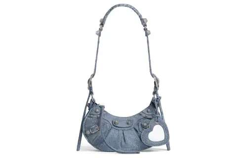 Balenciaga Le Cagole Xs Shoulder Bag Demin Blue