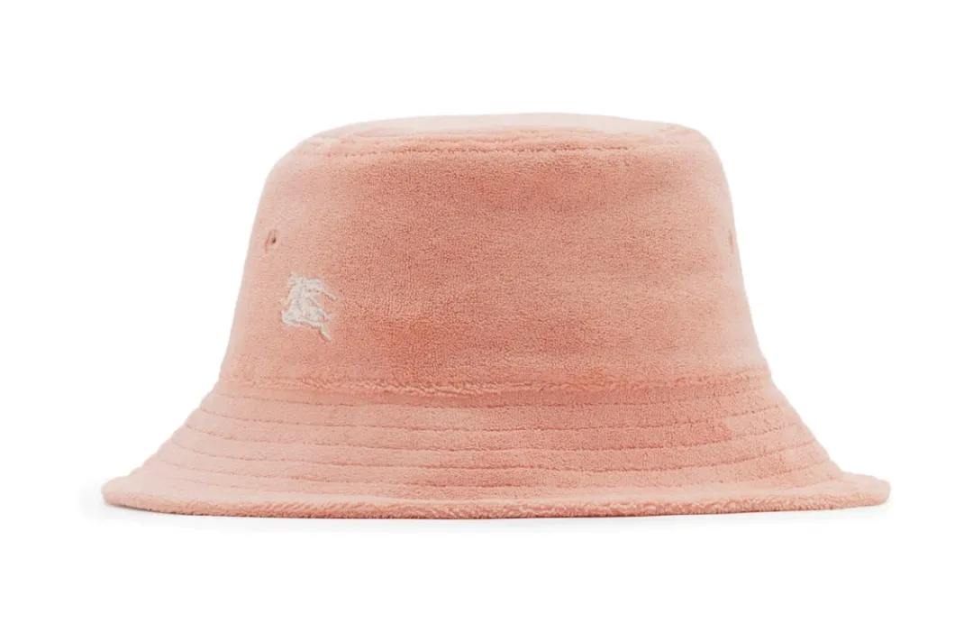 Burberry Equestrian Knight embroidered towelling bucket hat