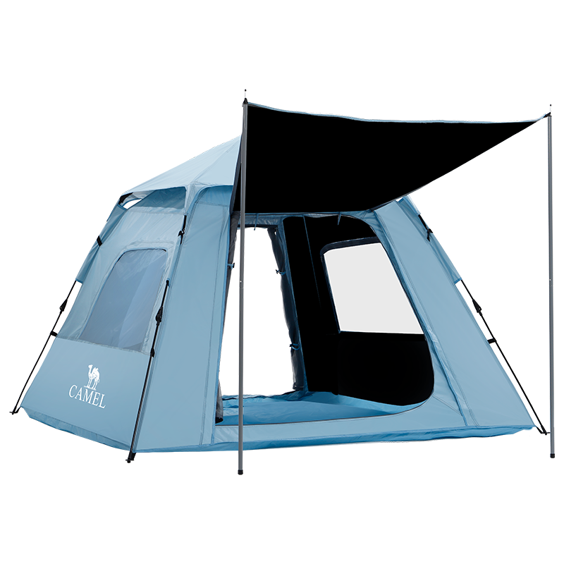 CAMEL Camping Tent Press and Pop Up One Bedroom And One Living Room Automatic Tent
