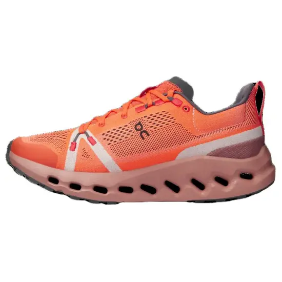 On Running Cloudsurfer Trail Flame Dustrose Women's